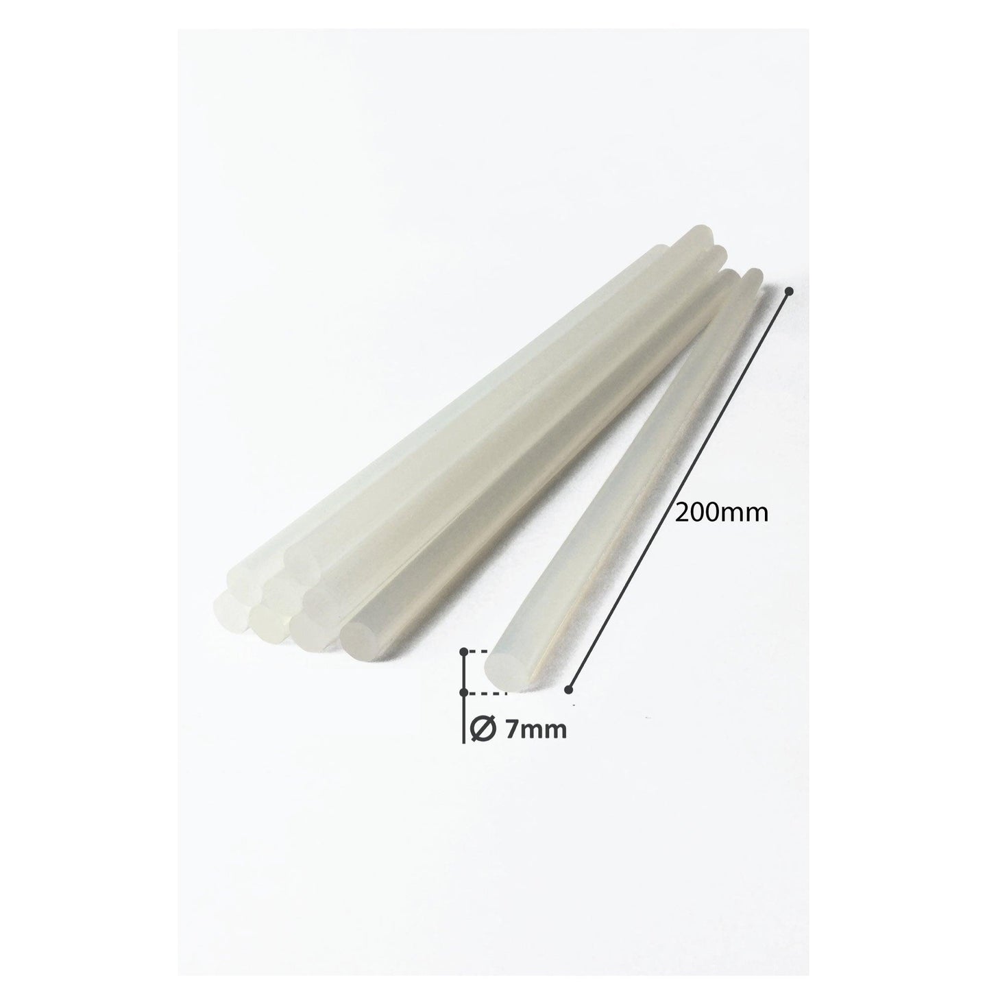 Buy 20x Hot Melt Glue Sticks 200mmx7mm Clear 40w Gun Craft Stick Adhesive discounted | Products On Sale Australia