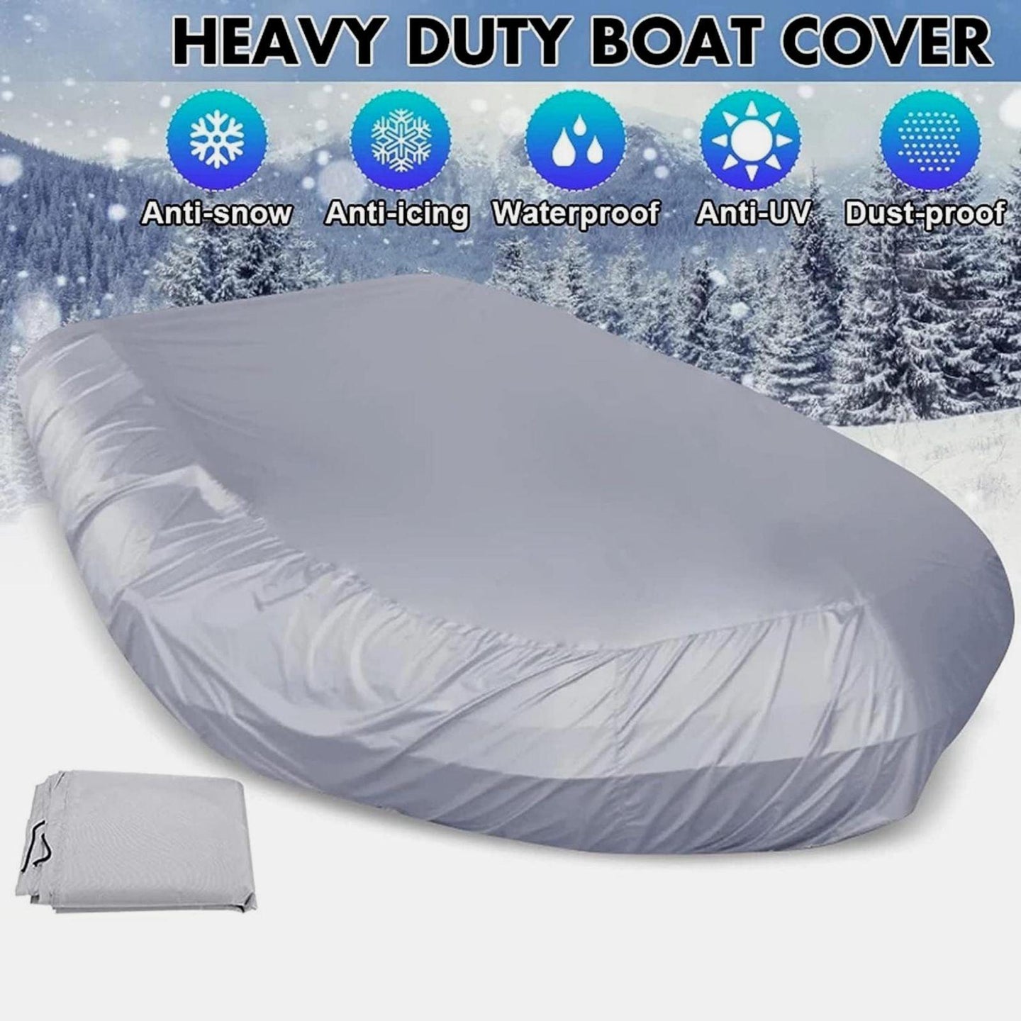 Buy 210D Inflatable Boat Cover UV Resistant Inflatable Dinghy Boat Cover Waterproof UV Sun Dust Protective Case Kayak Oxford Cloth Cover ( 270 cm ) discounted | Products On Sale Australia