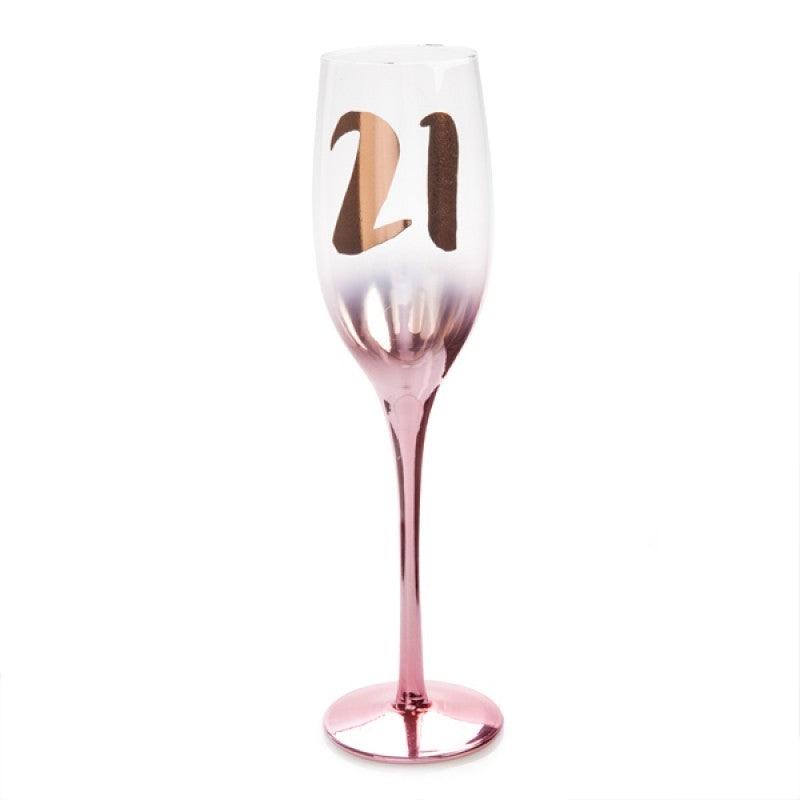 Buy 21st Birthday Blush Campagne Flute discounted | Products On Sale Australia