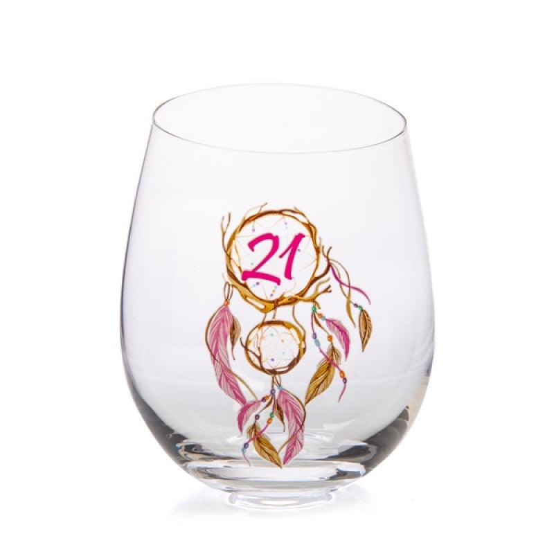 Buy 21st Birthday Tallulah Dream Stemless Glass discounted | Products On Sale Australia