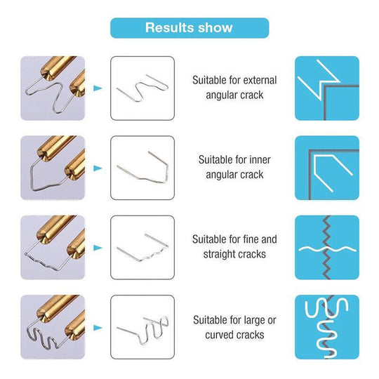 Buy 2200PCS Plastic Welder Garage Tool Hot Staple Staplers Bumper Repair Welding Kit discounted | Products On Sale Australia