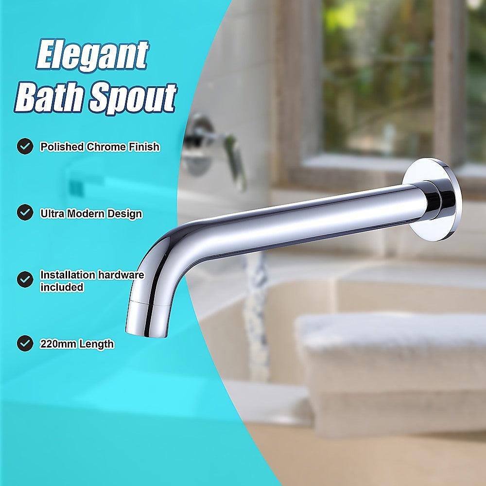 Buy 220mm Bath Spout in Polished Chrome Finish discounted | Products On Sale Australia