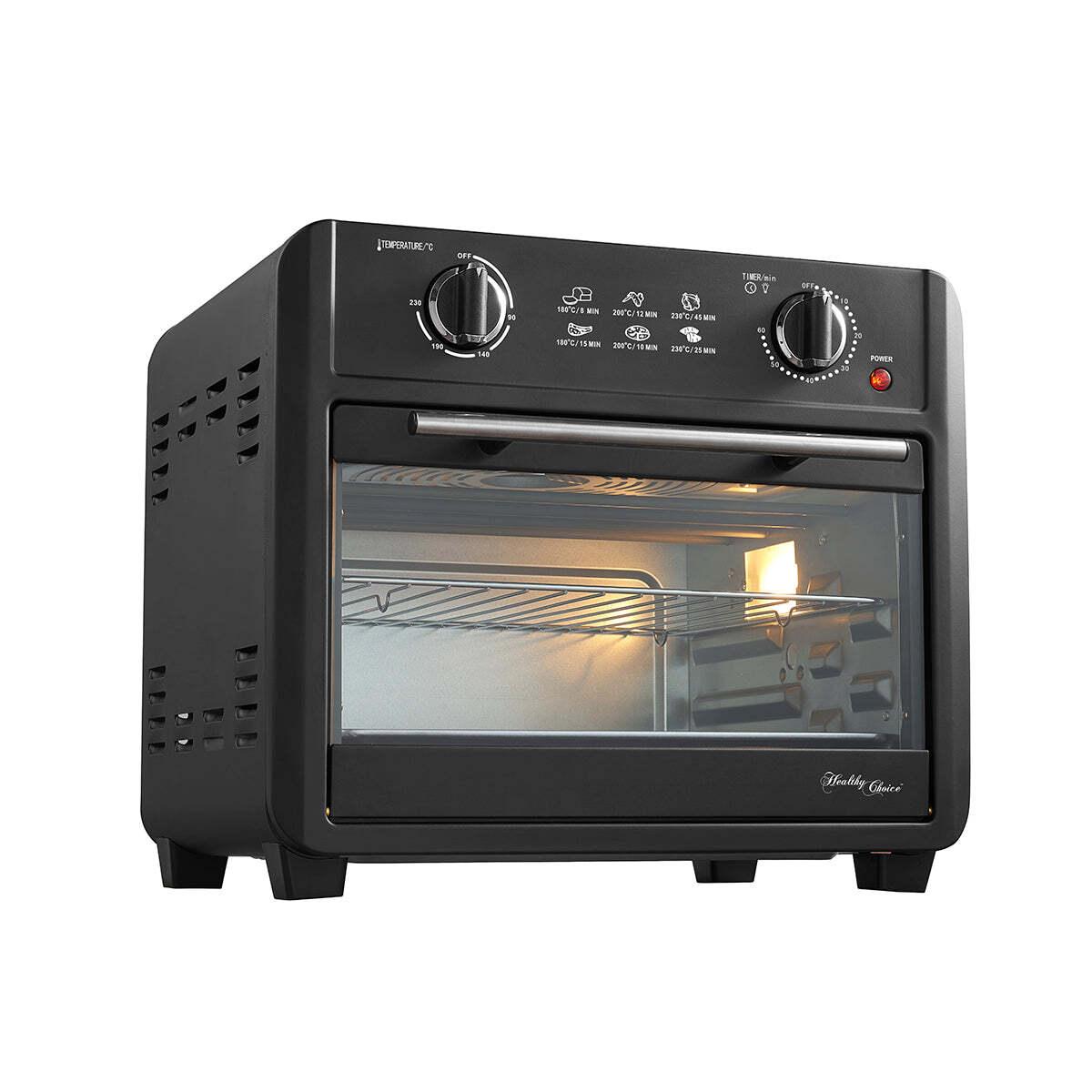 Buy 23L Air Fryer Oven (Black) + 3 Accessories to Bake & Cook discounted | Products On Sale Australia