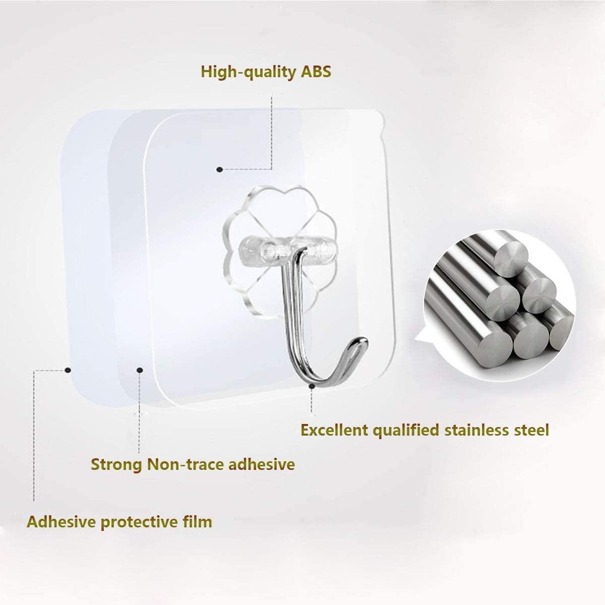 Buy 24 Packs Heavy Duty Adhesive Hooks Kitchen Wall Hooks discounted | Products On Sale Australia