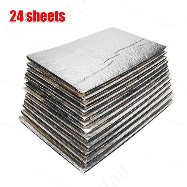 24 Sheet Self-adhesive Sound Deadener Heat Shield Insulation Deadening Mat Products On Sale Australia | Auto Accessories > Auto Accessories Others Category