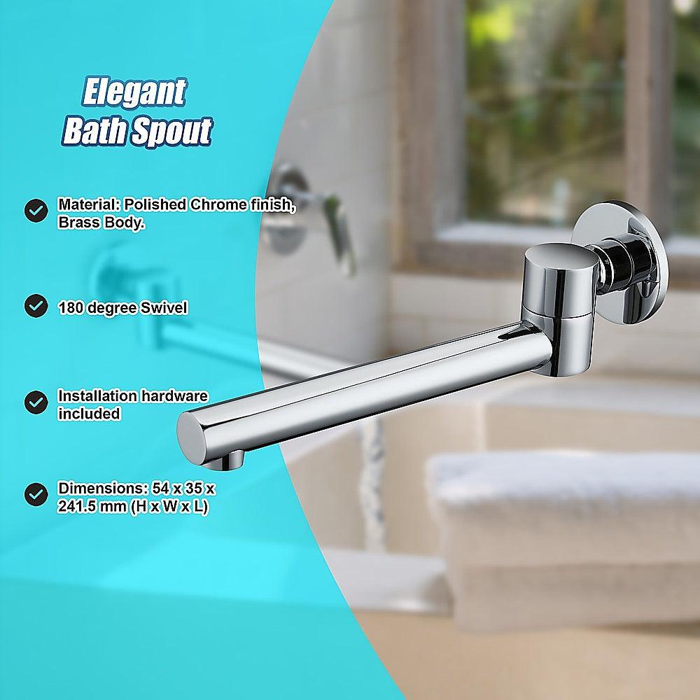 Buy 240mm Brass Bath Safety Spout Swivel discounted | Products On Sale Australia