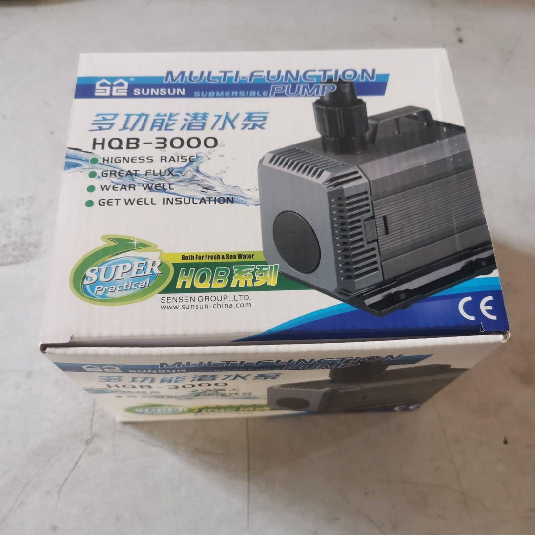 Buy 2500LPH HQB-3000 SUNSUN Submersible Water Pump Aquarium Fountain Pond Tank AU discounted | Products On Sale Australia