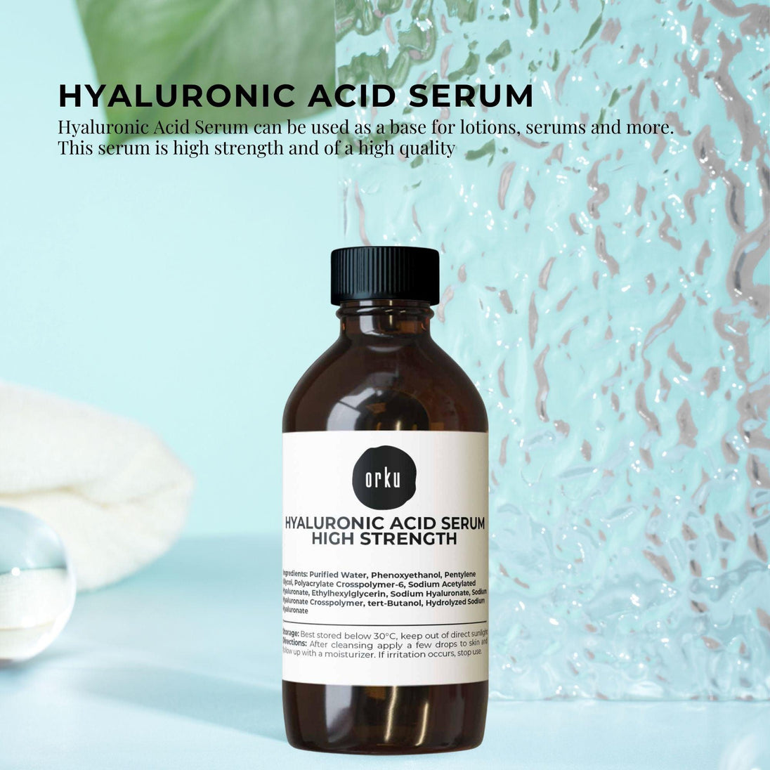 Buy 250ml Hyaluronic Acid Serum - High Strength Bulk Cosmetic Face Skin Care discounted | Products On Sale Australia