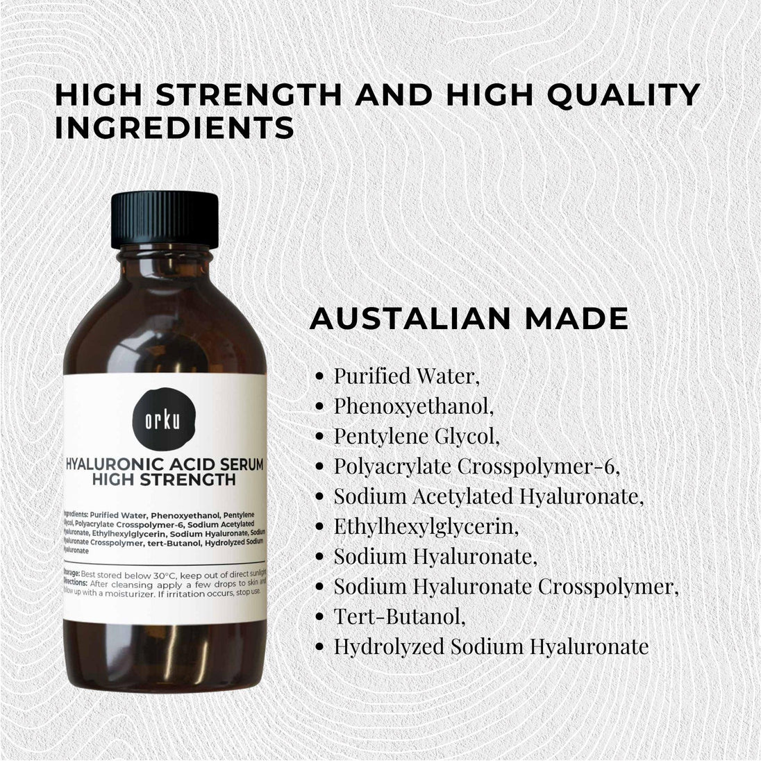 Buy 250ml Hyaluronic Acid Serum - High Strength Bulk Cosmetic Face Skin Care discounted | Products On Sale Australia