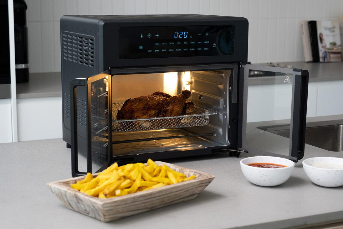 Buy 25L Air Fryer Convection Oven with 360 Cooking & French Doors discounted | Products On Sale Australia