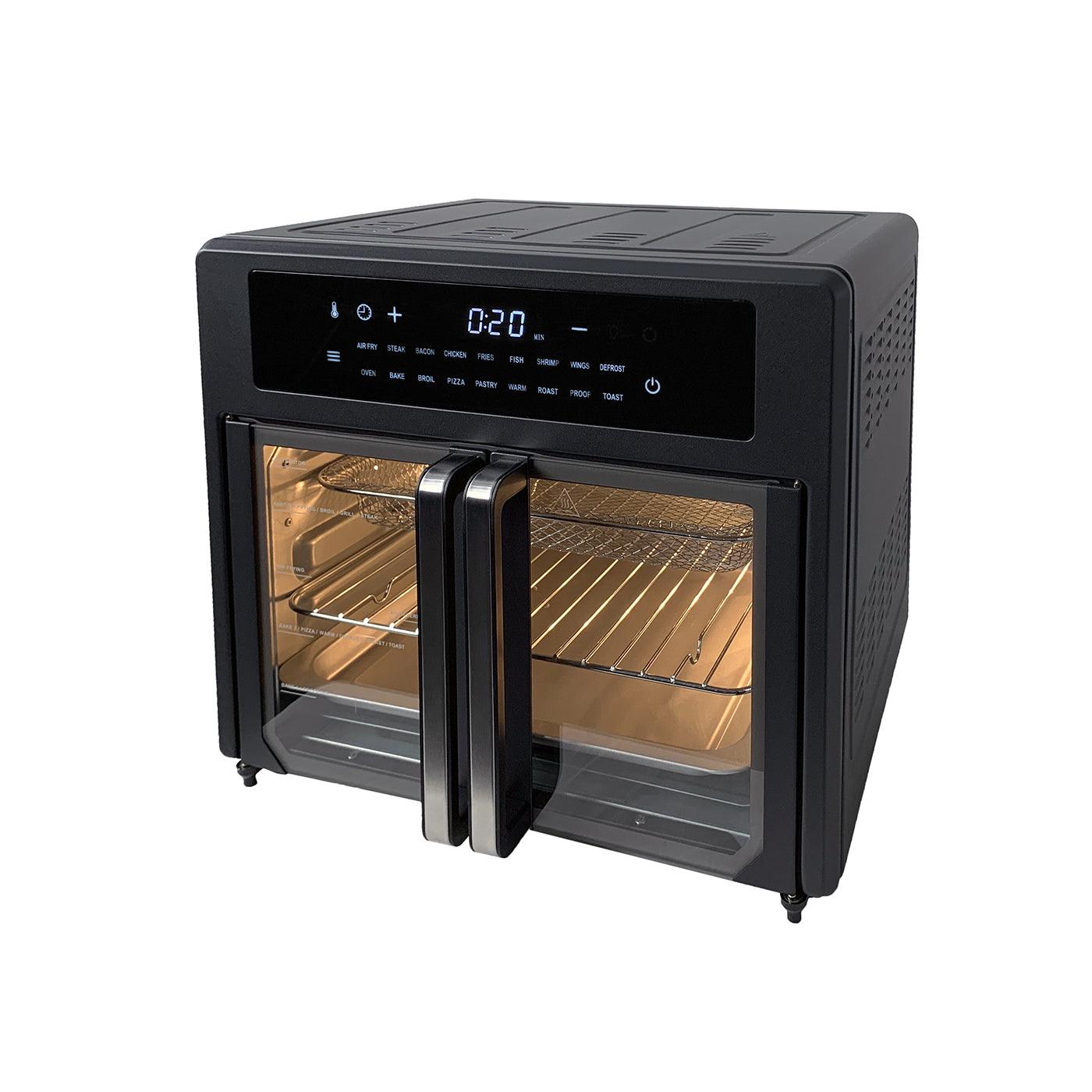 Buy 25L Air Fryer Convection Oven with 360 Cooking & French Doors discounted | Products On Sale Australia