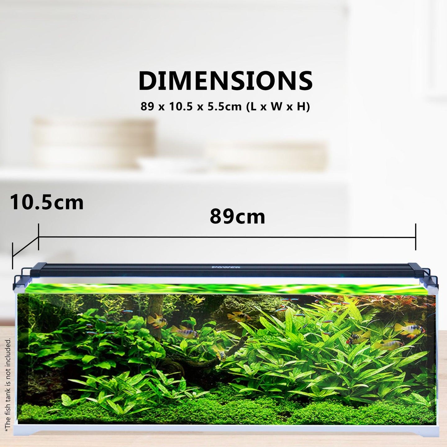 Buy 27W Aquarium Blue White LED Light for Tank 95-115cm discounted | Products On Sale Australia