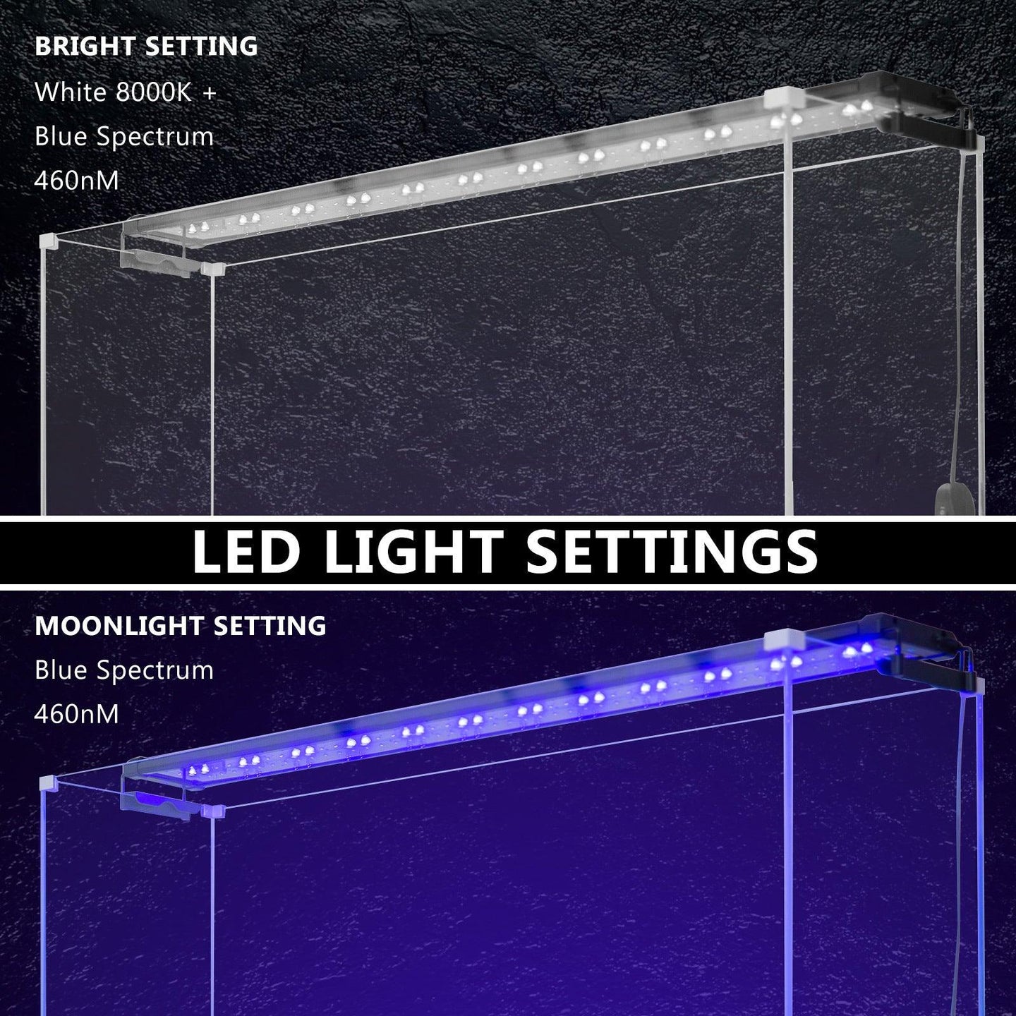 Buy 27W Aquarium Blue White LED Light for Tank 95-115cm discounted | Products On Sale Australia