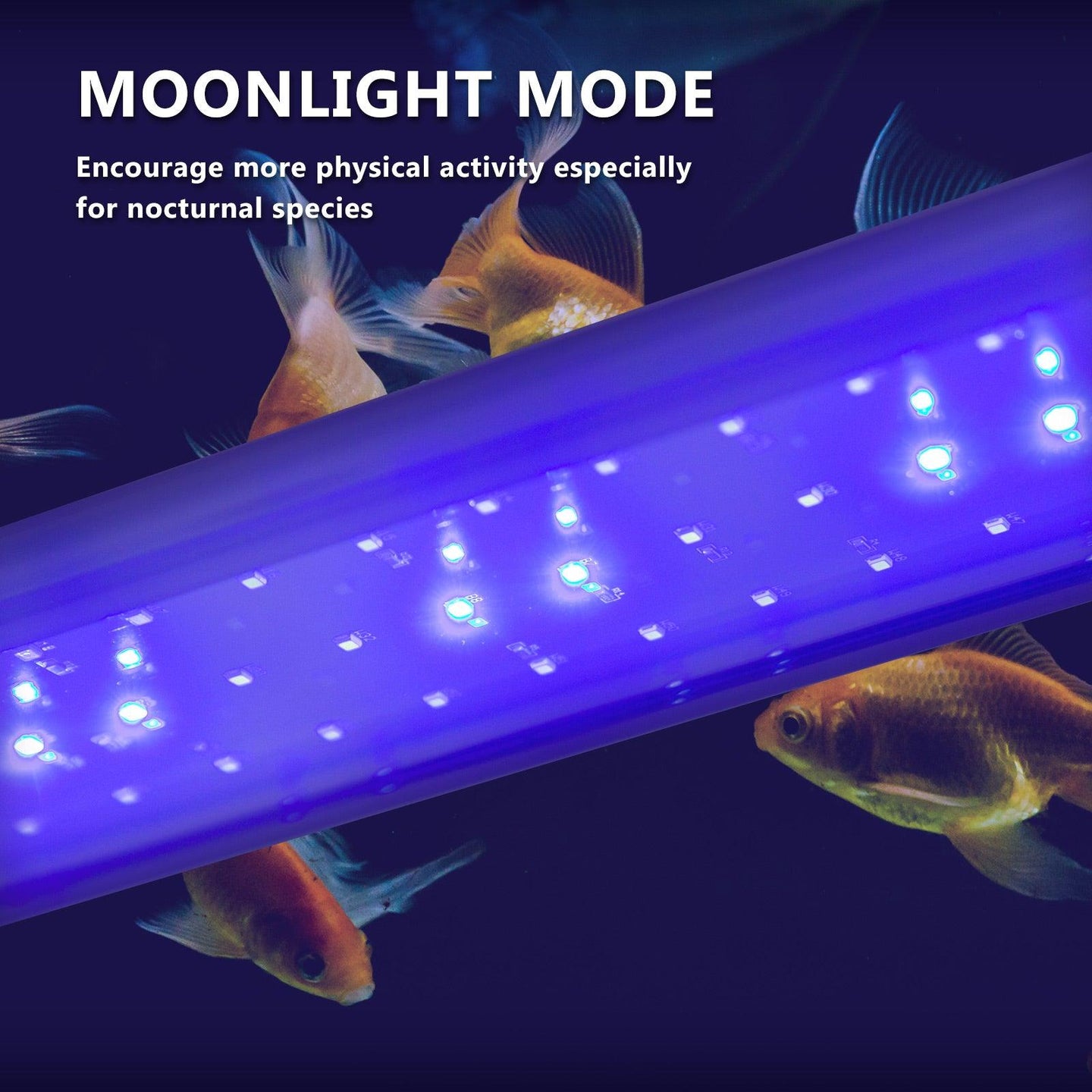 Buy 27W Aquarium Blue White LED Light for Tank 95-115cm discounted | Products On Sale Australia