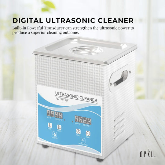 Buy 2L Digital Ultrasonic Cleaner Jewelry Ultra Sonic Bath Degas Parts Cleaning discounted | Products On Sale Australia