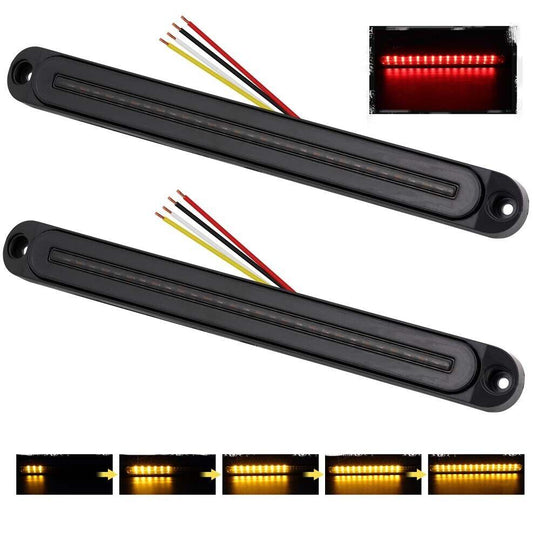 Buy 2Piece LED Tail Lights Flowing Turn Signal Stop brake Trailer Truck Caravan IP68 discounted | Products On Sale Australia