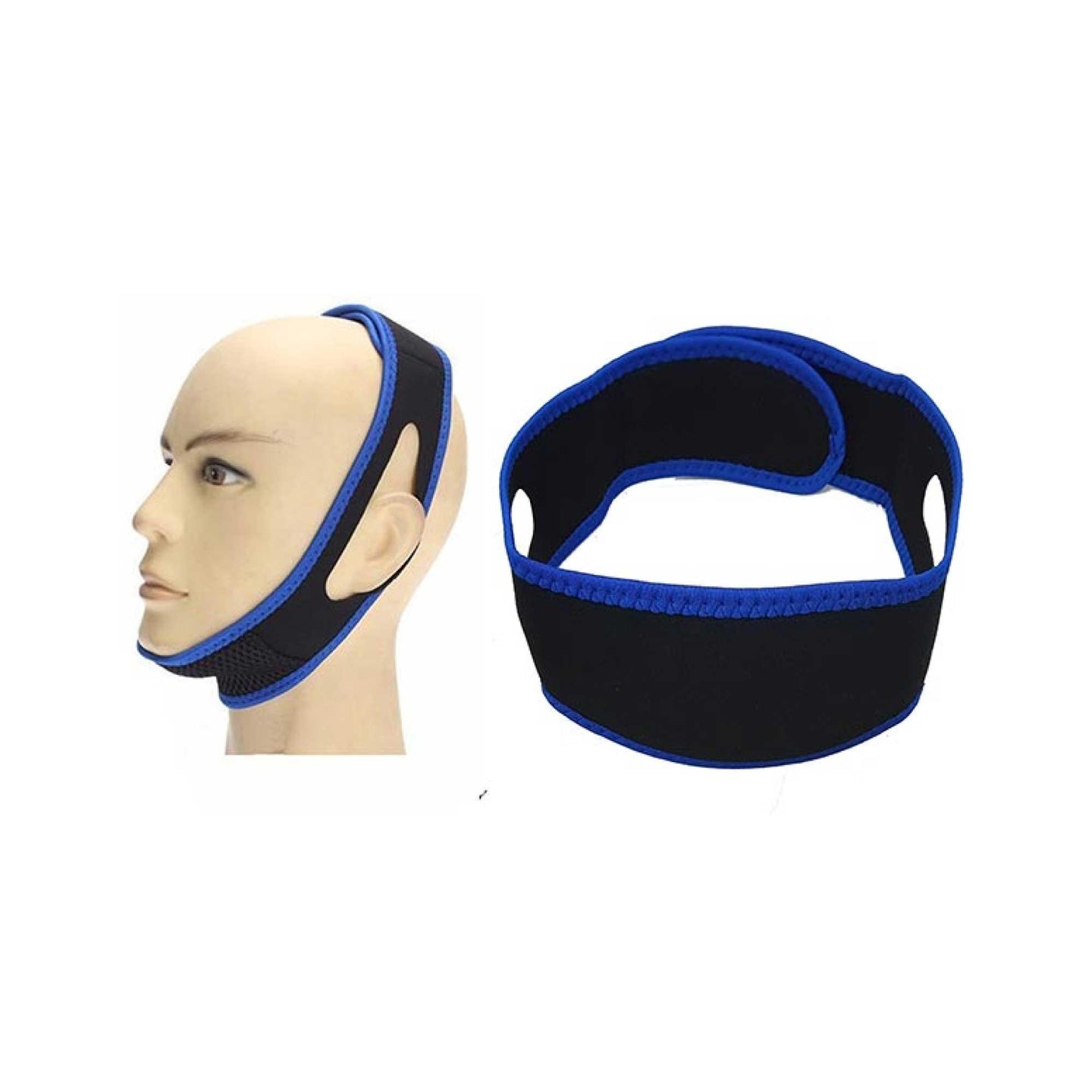 Buy 2x Anti Snoring Aid Adjustable Chin Strap - Jaw Brace Sleeping Aid Device discounted | Products On Sale Australia