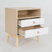 Buy 2X Bedside Table Side Storage Cabinet Nightstand Bedroom 2 Drawer ANYA OAK discounted | Products On Sale Australia