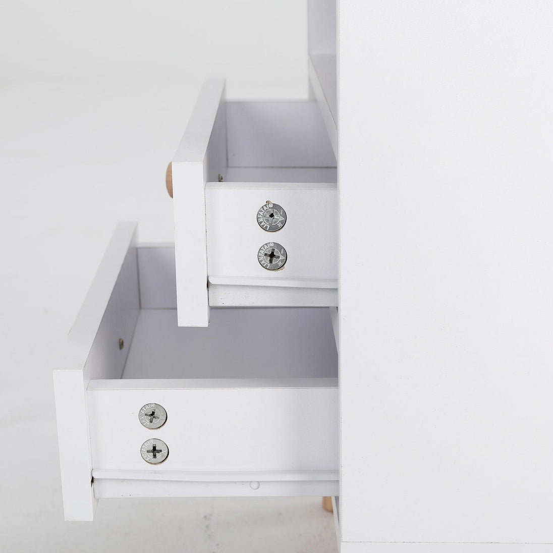 Buy 2X Bedside Table Side Storage Cabinet Nightstand Bedroom 2 Drawer ANYA - WHITE discounted | Products On Sale Australia