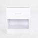 Buy 2X Bedside Tables Storage Cabinet Nightstand 1 Drawer 1 Shelf ELLA WHITE discounted | Products On Sale Australia