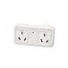 Buy 2X Sansai Surge Protected Adaptor Double Right Hand discounted | Products On Sale Australia