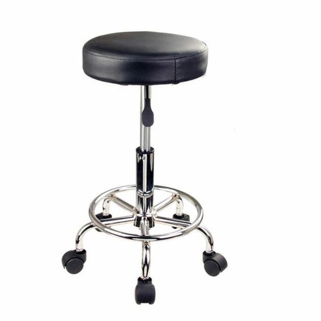 2X Swivel Salon Barber Stool Chair Round Type BLACK Products On Sale Australia | Furniture > Bar Stools & Chairs Category