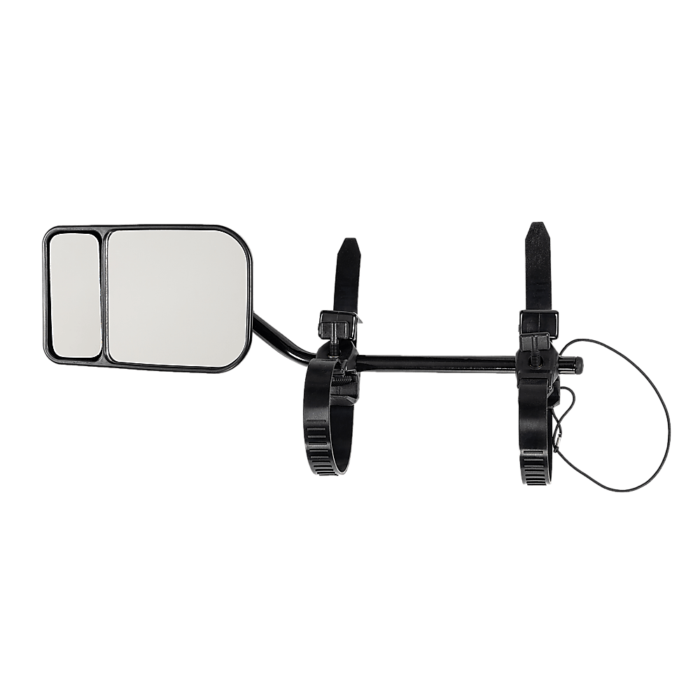 Buy 2x Towing Mirrors Pair Clip on Multi Fit Clamp On Towing Caravan 4X4 Trailer discounted | Products On Sale Australia