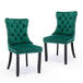 Buy 2x Velvet Dining Chairs- Green discounted | Products On Sale Australia