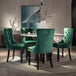 Buy 2x Velvet Dining Chairs- Green discounted | Products On Sale Australia