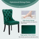 Buy 2x Velvet Dining Chairs- Green discounted | Products On Sale Australia