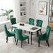 Buy 2x Velvet Dining Chairs- Green discounted | Products On Sale Australia