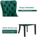 Buy 2x Velvet Dining Chairs- Green discounted | Products On Sale Australia