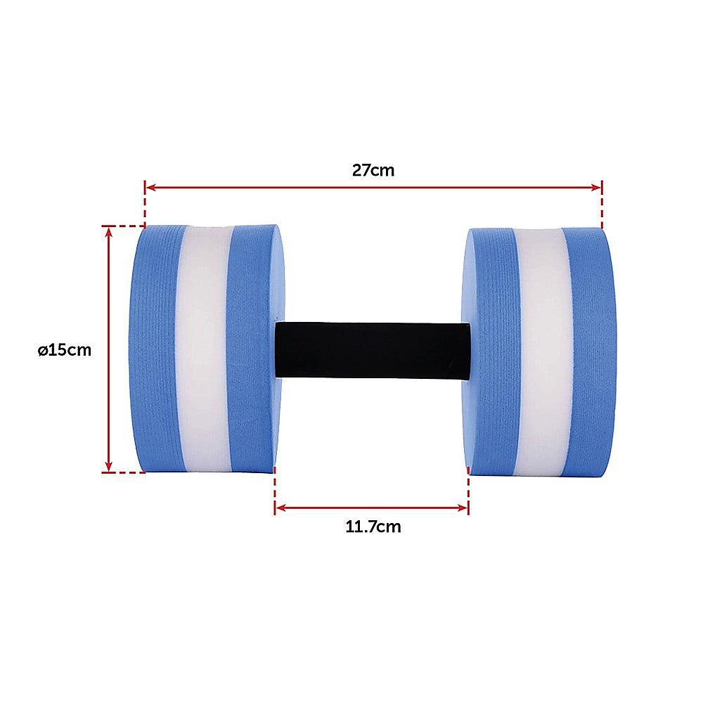 Buy 2x Water Aerobics Dumbbell EVA Aquatic Barbell Aqua Fitness discounted | Products On Sale Australia