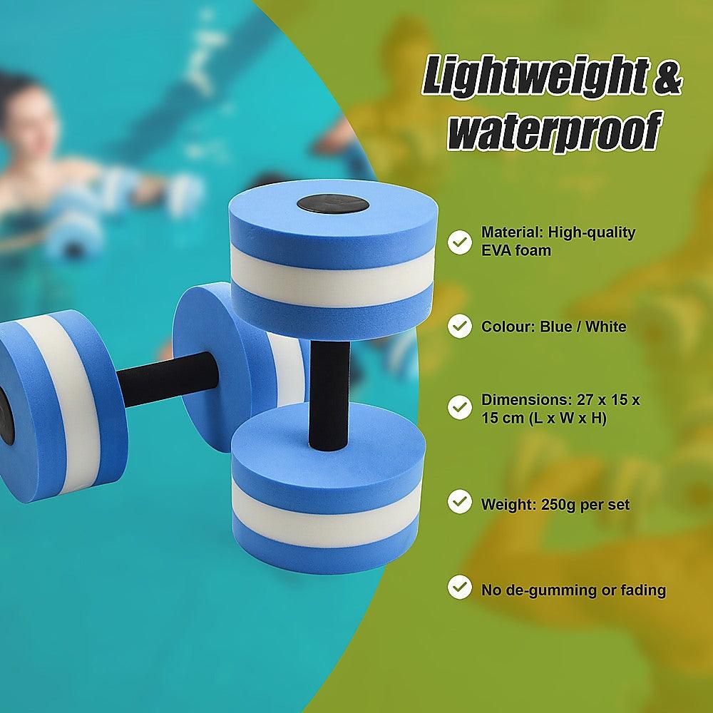 Buy 2x Water Aerobics Dumbbell EVA Aquatic Barbell Aqua Fitness discounted | Products On Sale Australia