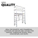 Buy 3.0M Aluminium Scaffold Mobile Tower Single Width Platform Height AU Standard discounted | Products On Sale Australia