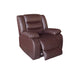 Buy 3+1+1 Seater Recliner Sofa In Faux Leather Lounge Couch in Brown discounted | Products On Sale Australia