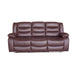 Buy 3+1+1 Seater Recliner Sofa In Faux Leather Lounge Couch in Brown discounted | Products On Sale Australia