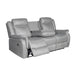 Buy 3-2-1 Seater Finest Grey Fabric Recliner Sofa Sturdy Construction Metal Mechanism discounted | Products On Sale Australia