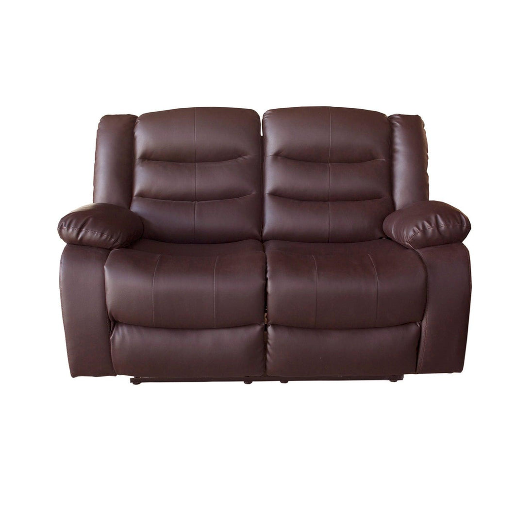 Buy 3+2+1 Seater Recliner Sofa In Faux Leather Lounge Couch in Brown discounted | Products On Sale Australia