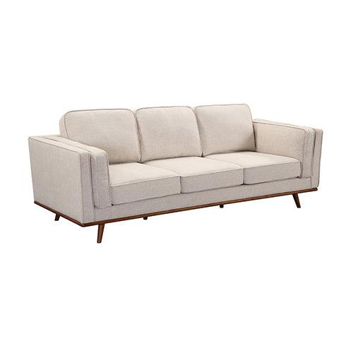 Buy 3+2+1 Seater Sofa Beige Fabric Lounge Set for Living Room Couch with Wooden Frame discounted | Products On Sale Australia