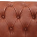 Buy 3+2 Seater Brown Sofa Lounge Chesterfireld Style Button Tufted in Faux Leather discounted | Products On Sale Australia