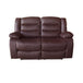 Buy 3+2 Seater Recliner Sofa In Faux Leather Lounge Couch in Brown discounted | Products On Sale Australia