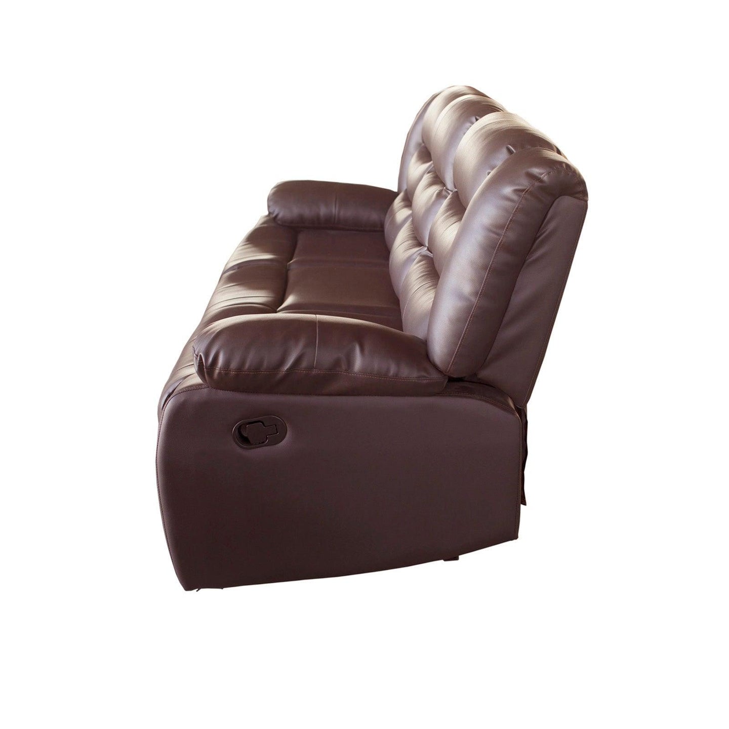 Buy 3+2 Seater Recliner Sofa In Faux Leather Lounge Couch in Brown discounted | Products On Sale Australia