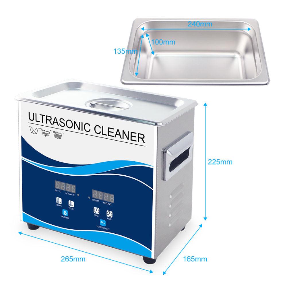 Buy 3.2L Digital Ultrasonic Cleaner Jewelry Ultra Sonic Bath Degas Parts Cleaning discounted | Products On Sale Australia