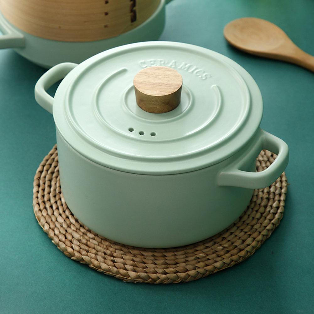 Buy 3.5L Ceramic Cooking Pot Clay Pot Japanese Donabe Chinese Ceramic Claypot Cookware Stockpot Lid discounted | Products On Sale Australia