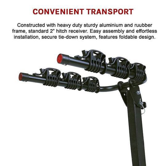 Buy 3 Bicycle Bike Rack Hitch Mount Carrier Car discounted | Products On Sale Australia