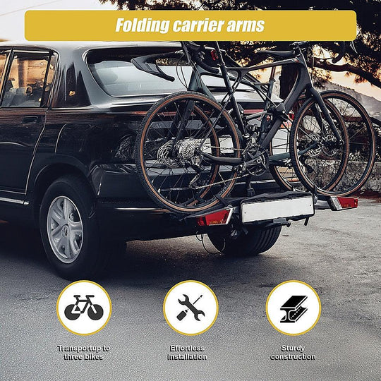 Buy 3 Bicycle Bike Rack Hitch Mount Carrier Car discounted | Products On Sale Australia