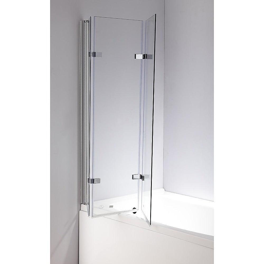 Buy 3 Fold Chrome Folding Bath Shower Screen Door Panel 1300mm x 1400mm discounted | Products On Sale Australia