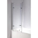 Buy 3 Fold Chrome Folding Bath Shower Screen Door Panel 1300mm x 1400mm discounted | Products On Sale Australia