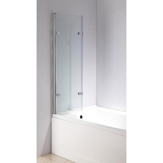 Buy 3 Fold Chrome Folding Bath Shower Screen Door Panel 1300mm x 1400mm discounted | Products On Sale Australia